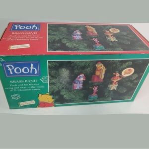 Mr Christmas Animated Pooh Tigger Piglet Eeyore Brass Band Box Working 21 Carols